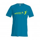 Herren T-Shirt VB Evolution azur/neongelb 3XL