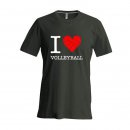 Herren T-Shirt VB I love Volleyball